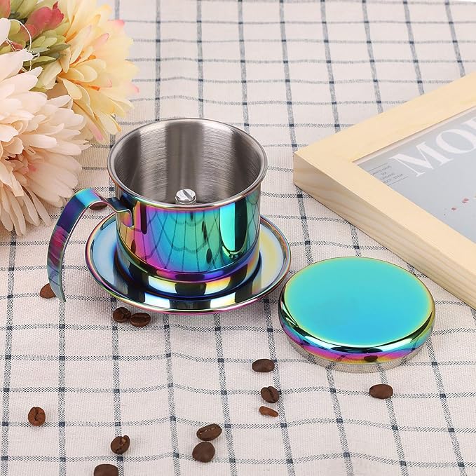 Portable Stainless Steel Coffee Drip Filter, High Density Filter - Image 7