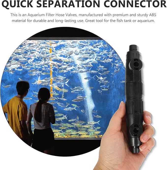 Hemoton Fish Tank Filter Water Flow Regulating Valves Plastic Hose Adapter - Image 5