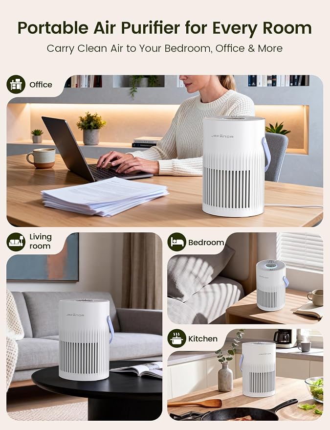 Jafända Air Purifers for Home, Hepa Air Purifier for Bedroom, Air Cleaner for - Image 8