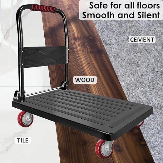 Finnhomy 4” Swivel Casters Wheels Set of 4 Plate Casters Heavy Duty Premium - Image 4