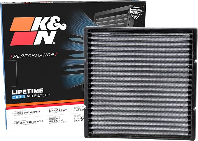 K&N LIFETIME Cabin Air Filter: Premium, Clean Air by KNEngineeringInc