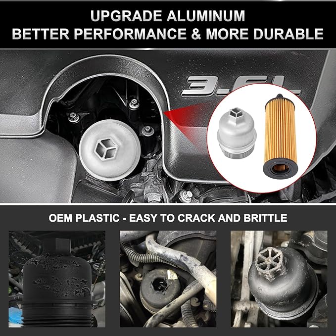 Upgrade Aluminum Engine Oil Filter Housing Cap - Image 2