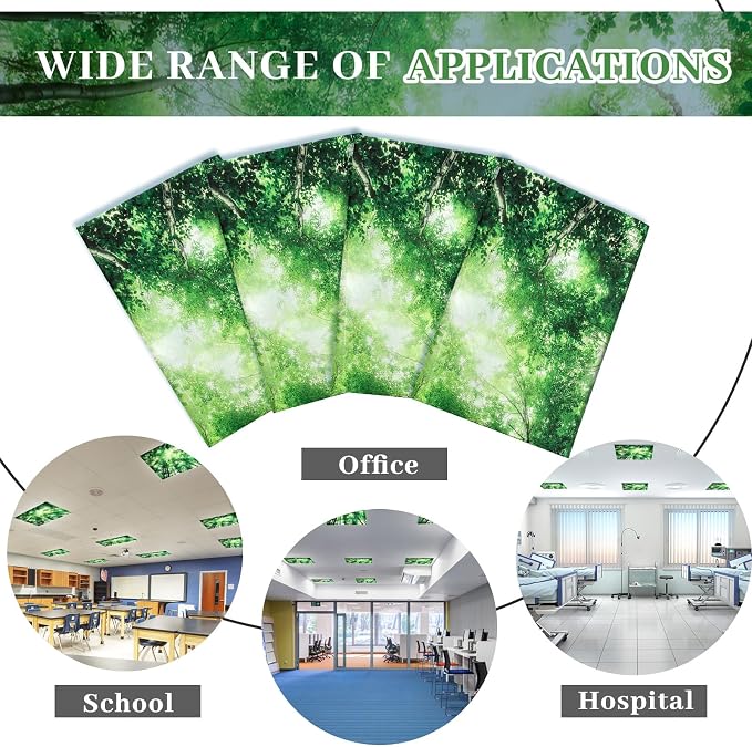 VIHOSE 4 Pcs 2 x 2 Feet Fluorescent Light Covers - Image 4