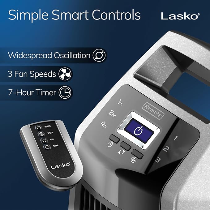 Lasko High Velocity Oscillating Tower Fan - Image 3