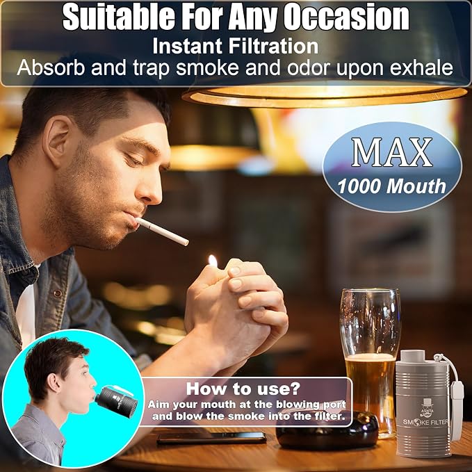 Personal Smoke Air Filter- Effectively Captures Smoke and Eliminates Odors - Image 3