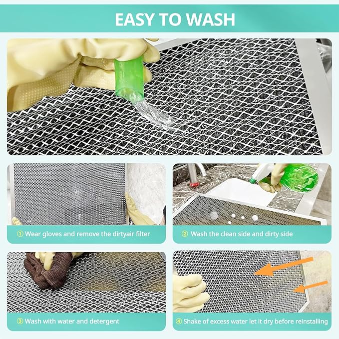 12x24x1 Electrostatic Air Filter, Washable & Reusable Aluminum AC/HVAC Furnace - Image 6