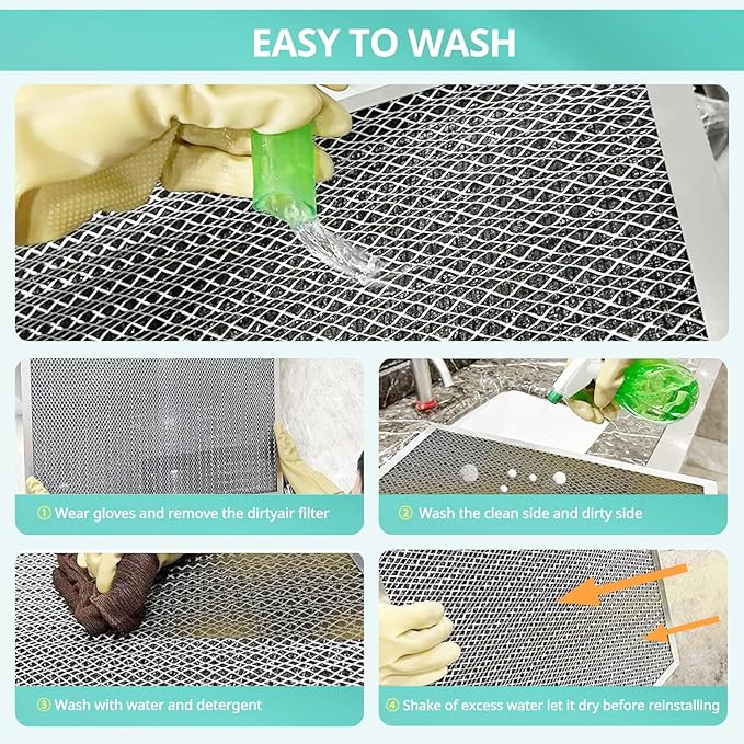 20x25x1 Electrostatic Air Filter, Washable & Reusable Aluminum AC/HVAC Furnace - Image 6