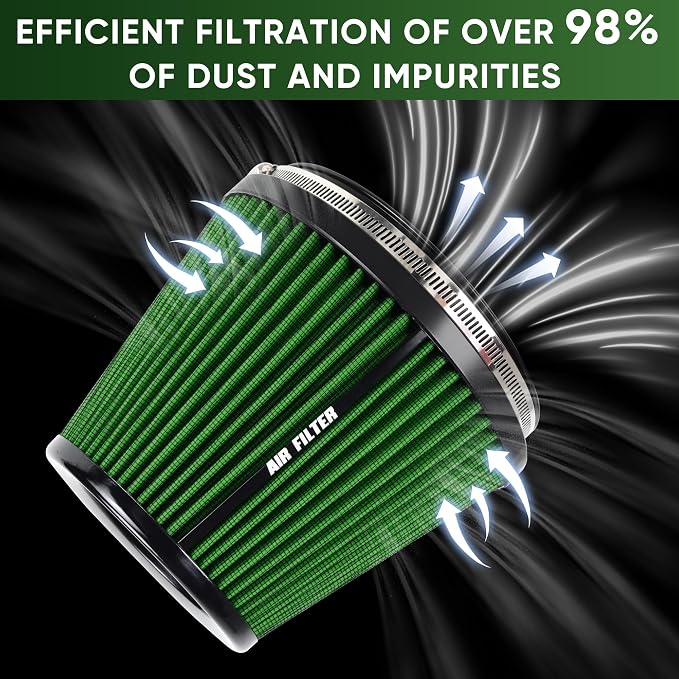 6" 152mm Inlet Cold Air Intake Filter High Flow Honeycomb Top Replacement - Image 4