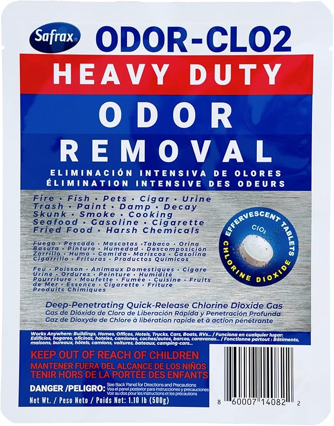 ODOR-CLO2 Chlorine Dioxide Odor Removal - Air Freshener & Deodorizer