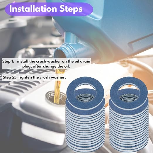 25PCS Oil Drain Plug Gasket Replacement - Image 5