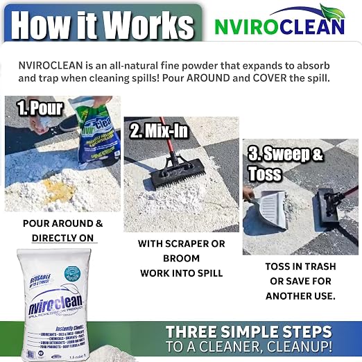 2-N-1 Water-Filtering | Super Absorbent & Encapsulant Spill Cleanup up to 216lbs - Image 7