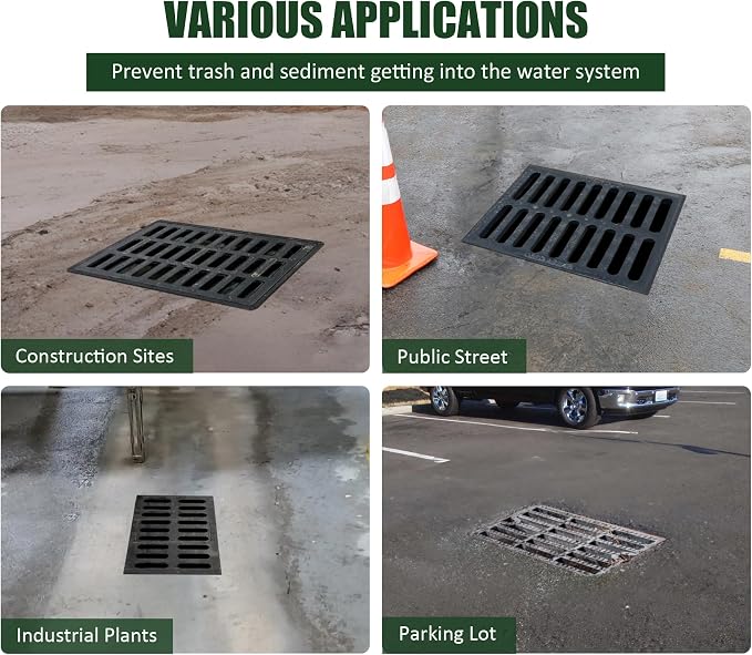 2 Pack PET Storm Drain Filter-47.2x47.2x23.6in Oil & Sediment Guard - Image 6