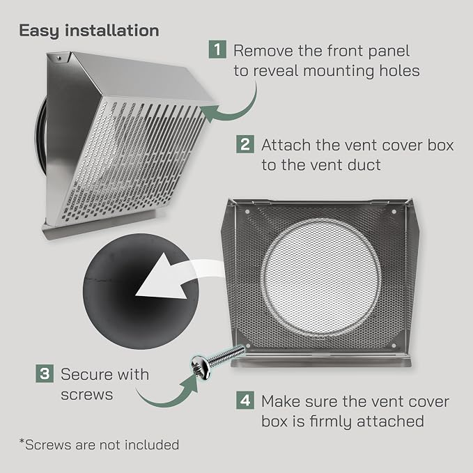 Vent Systems 8" Inch Exhaust Vent Cover - Image 4