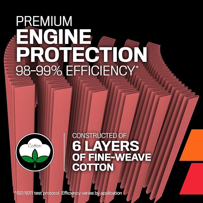 K&N High-Flow Original Lifetime Universal Clamp-On Air Filter: Performance - Image 4