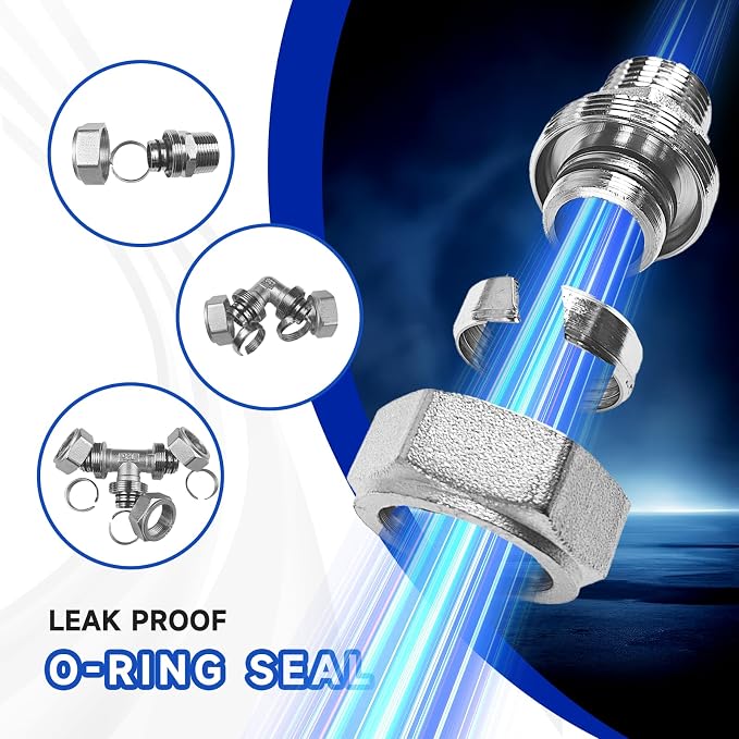 Compressed Air Line Kit, 3/4" x 50‘&120’&200‘&300‘ HDPE-Aluminum-HDPE Piping - Image 6