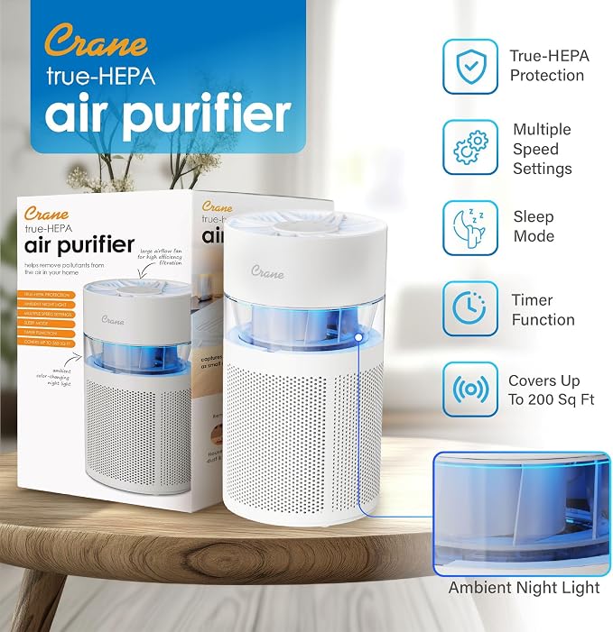 Crane True HEPA Air Purifier - Image 6