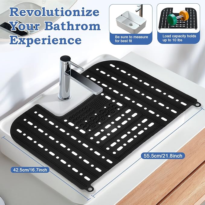 Bathroom Sink Cover for Counter Space, Foldable RV Sink Cover, Heat-Resistant - Image 6