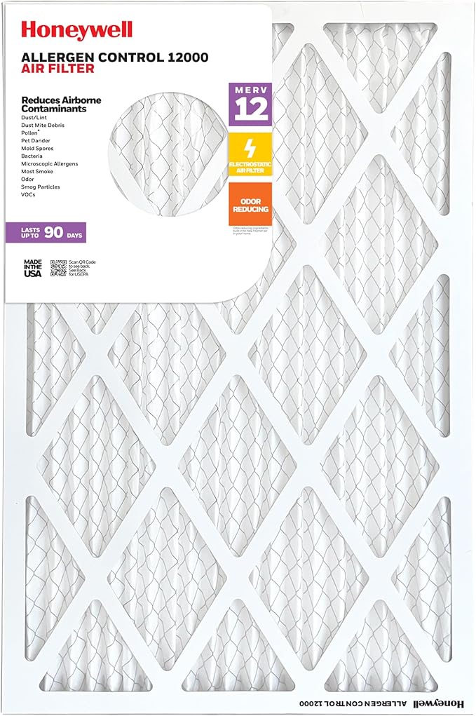 Honeywell 16x25x1 MERV 12 Electrostatic Pleated HVAC AC Furnace Air Filter | - Image 5