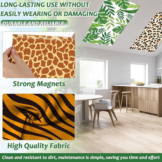 8Pcs Safari Animal Fluorescent Light Covers - Image 3