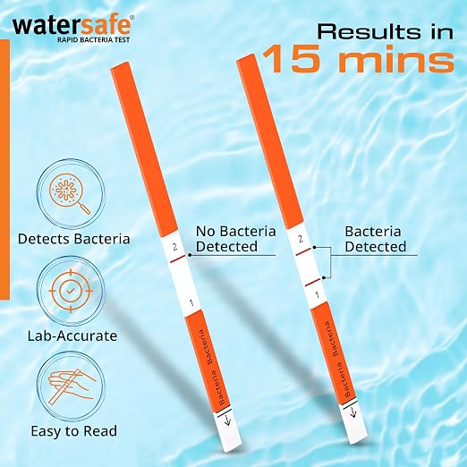 Pool and Spa Rapid Bacteria Test by Watersafe, Test Strips to Detect Down to 1 - Image 5