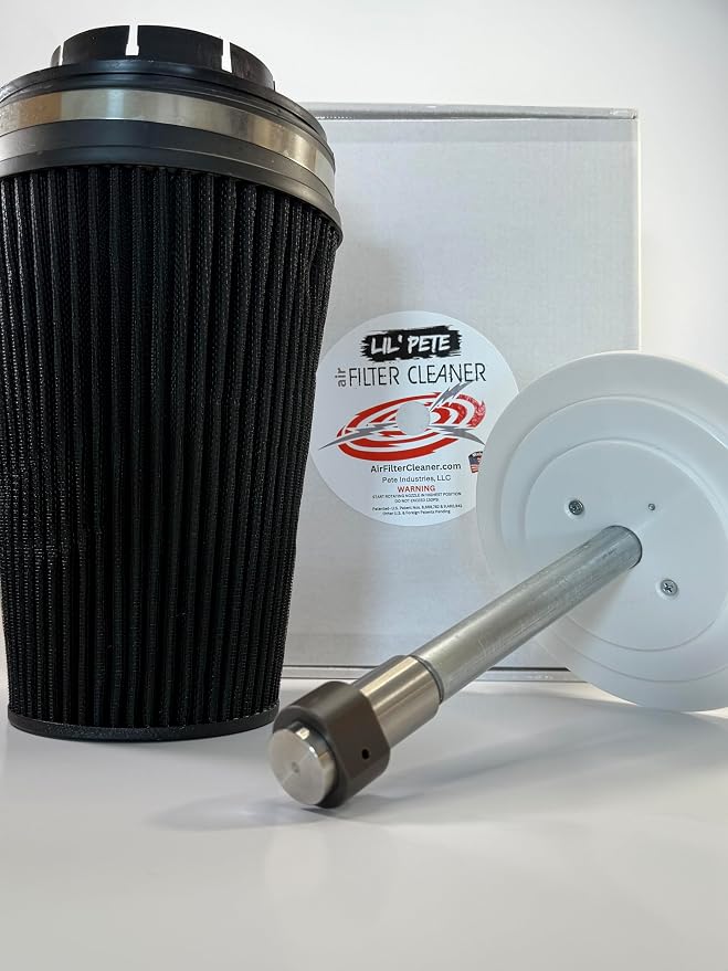 LIL PETE Air Filter Cleaner by Pete Industries – Cleans 1.5″–4″ ID Filters – by Unknown
