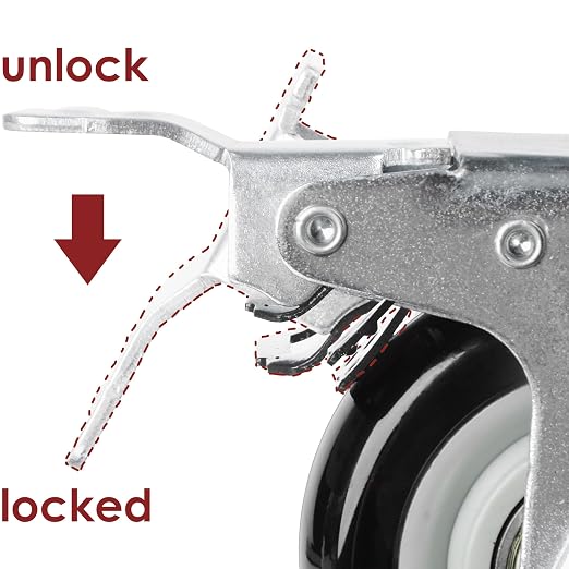 Finnhomy 4” Caster Wheels Set of 4 - Image 6