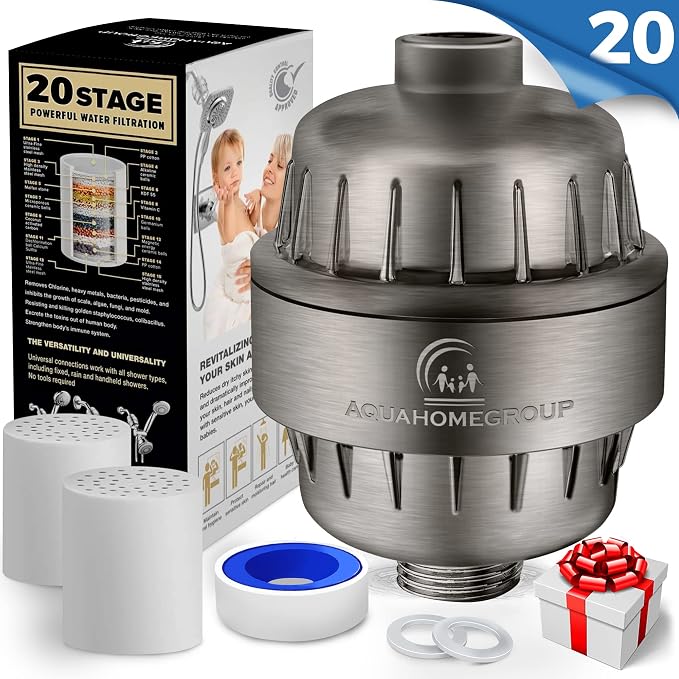 AquaHomeGroup 20 Stage Shower Head Filter - Image 2