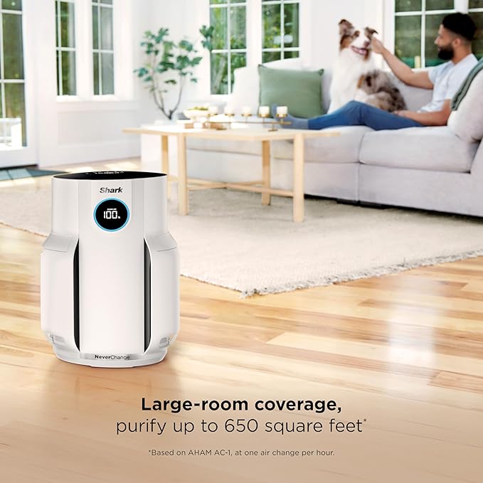 Shark Air Purifier for Home, NeverChange, for Large Room, Home Office, - Image 3