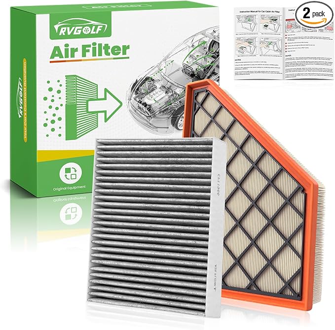 Engine+Cabin Air Filters Fit for 2018-2025 2026 Traverse, 2019-2026 Blazer by RVgolf
