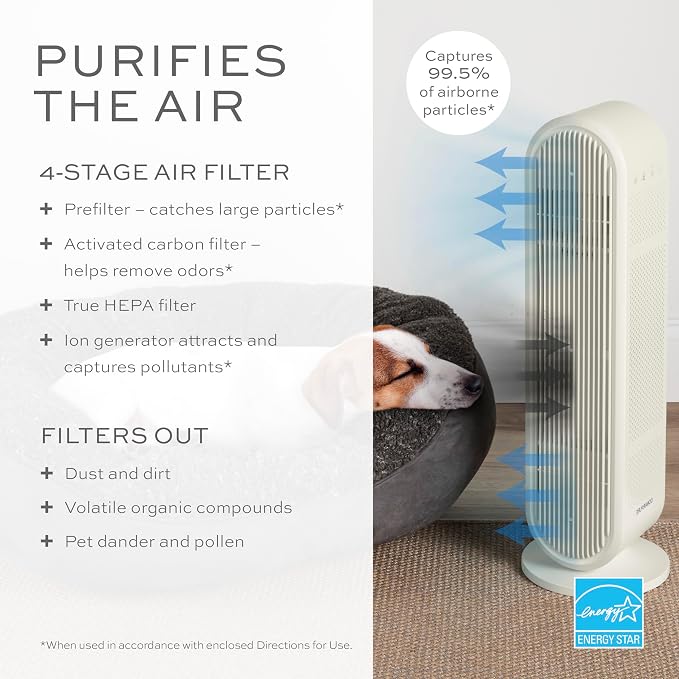 Conair Air Purifier, HEPA Air Filter, Purifier - Image 2