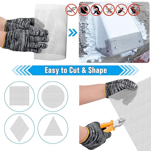 3PACK 20 Steel Mesh Screen 11”X11”, Woven Wire 304 - Image 6