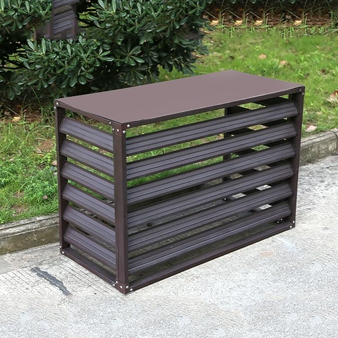 Freestanding Louvered Space Divider, outdoor garbage can enclosures, balcony by Unknown