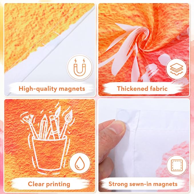 8 Pcs Fluorescent Light Covers for Classroom Ceiling Fixtures 4x2 Ft Magnetic - Image 3