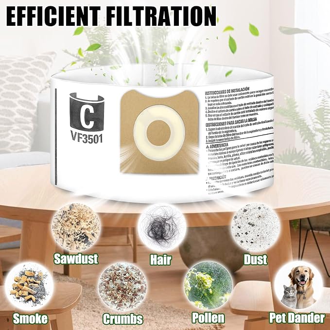 30 Pack VF3501 Vacuum Cleaner Bags Fit - Image 6