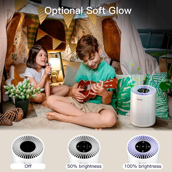 2 Pack Air Purifiers for Bedroom H13 True HEPA Air Filter Cleaner, Odor - Image 7