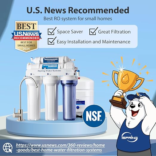iSpring RCC7, NSF Certified, High Capacity Under Sink 5-Stage Reverse Osmosis - Image 7