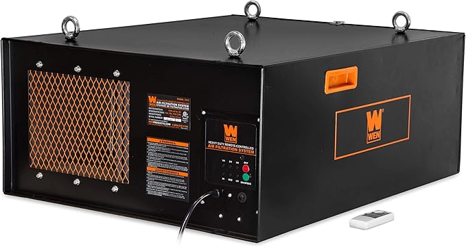 WEN 3417 3-Speed Remote-Controlled Industrial-Strength Air Filtration System by WEN