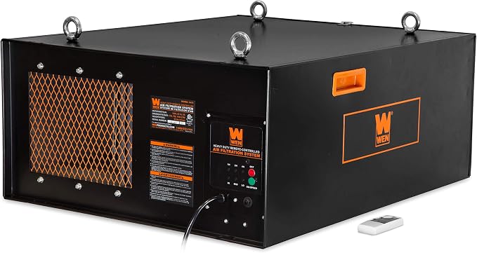 WEN AF1270 4.2-Amp 3-Speed Remote-Controlled Industrial-Strength Air Filtration by WEN