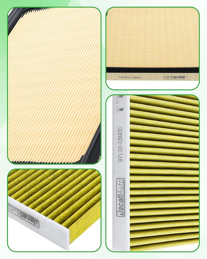 Engine & Cabin Air Filter Set for Toyota Sequoia V6-3.4L, Tundra V6-3.4L. - Image 8