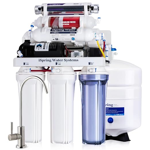 iSpring RCC1UP-AK, 100 GPD 7-Stage Reverse Osmosis Under Sink Water Filtration - Image 4
