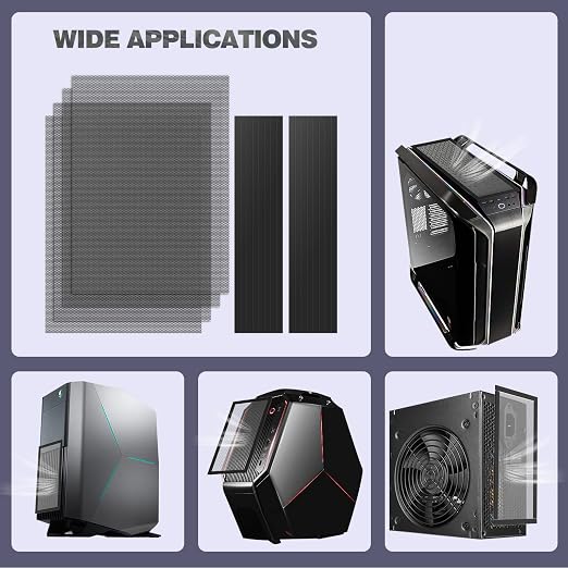 MoKo 400x300mm DIY PC Case Dust Mesh Filter, PVC Dustproof Magnetic Dust Filter - Image 7