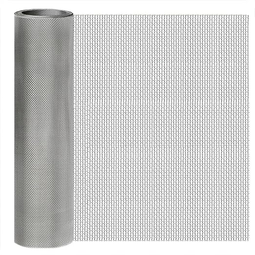 Stainless Steel Mesh Screen 8Mesh 304, 15.7" x 47.2" Metal Mesh Screen by welcometoyagjia