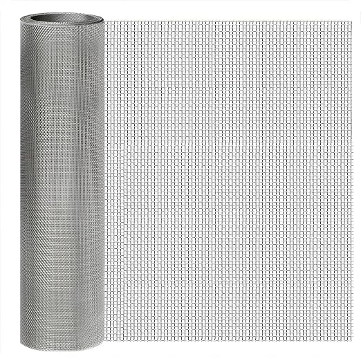 Stainless Steel Mesh Screen 10Mesh 304, 15.7" x 47.2" Metal Mesh Screen by welcometoyagjia