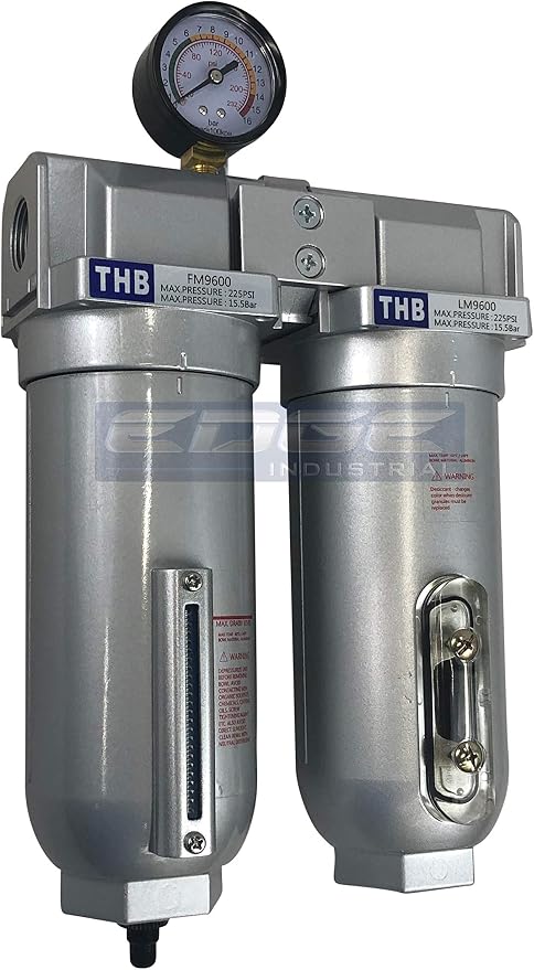 2 STAGE INDUSTRIAL GRADE IN-LINE COALESCING FILTER & DESICCANT AIR DRYER by Unknown