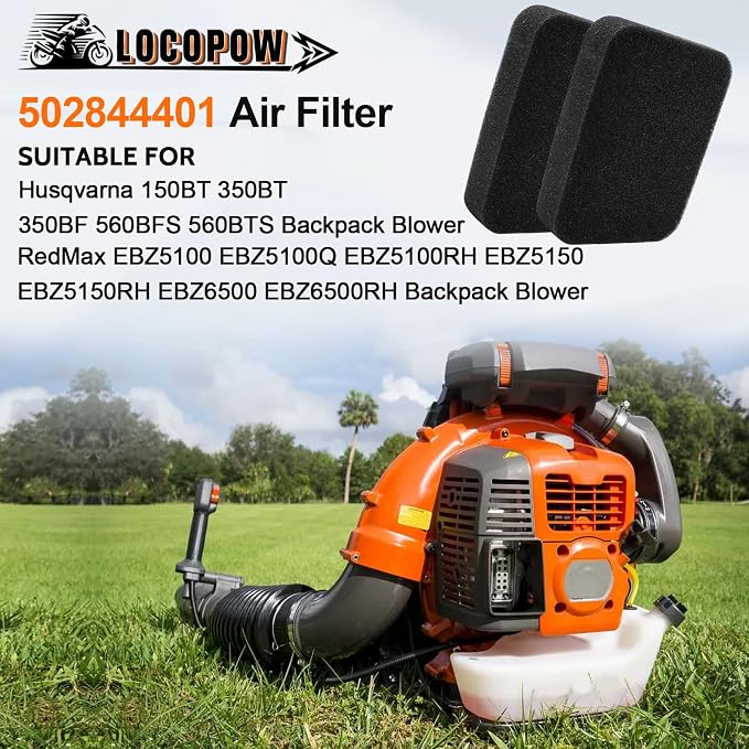 LOCOPOW 502844401 Air Filter for Husqvarna 150BT 350BT 350BF 560BTS 560BFS - Image 3