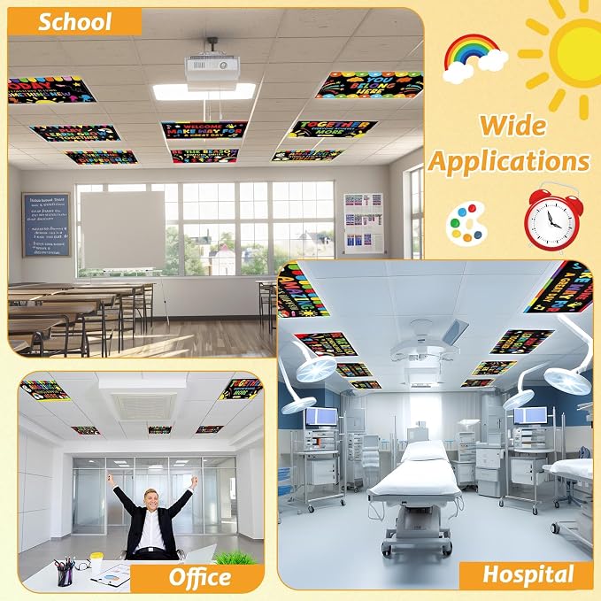 8 Pcs Fluorescent Light Covers - Image 4