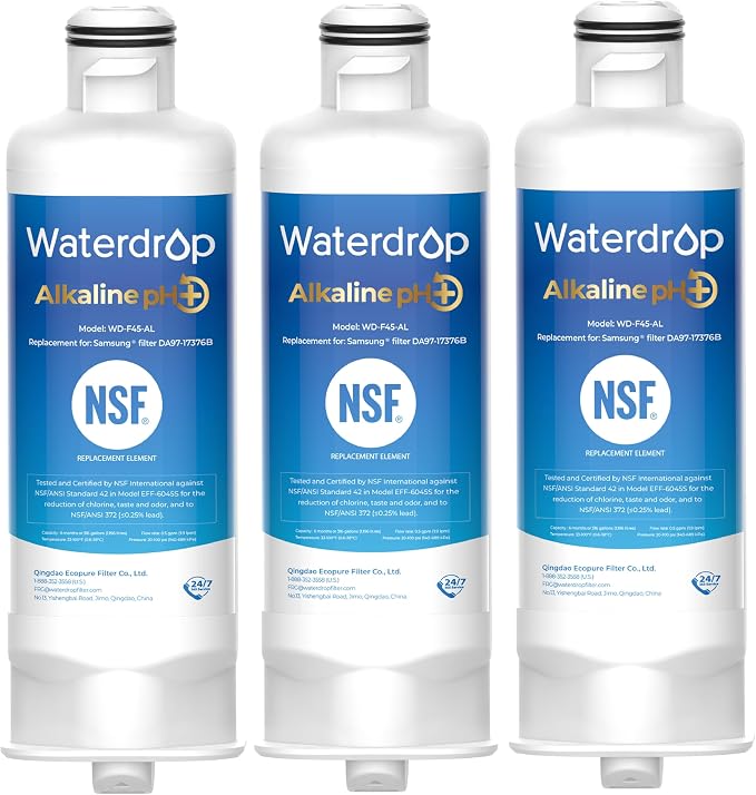 Waterdrop Alkaline DA97-17376B Water Filter, Enhances pH, Replacement by Waterdrop