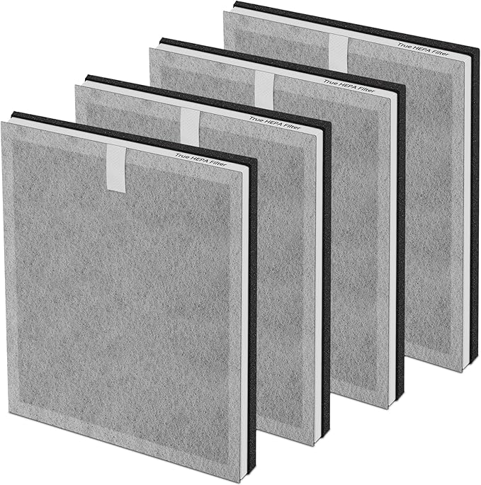 4 Pack 3-in-1 True HEPA Filters Compatible by UOUOLONUN