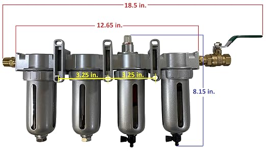 THB 4 Stage Ultra Clean Compressed Air Filter Dryer Combination - Image 3