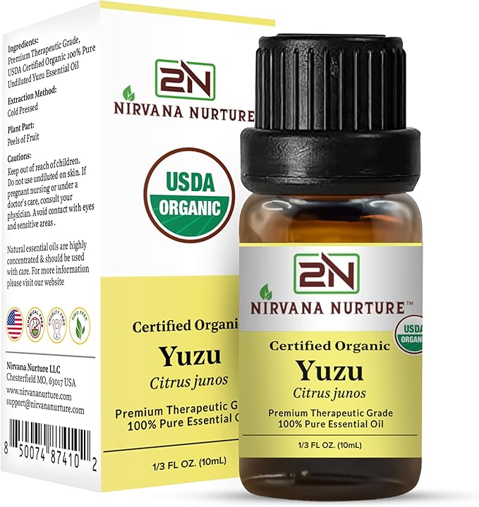 Yuzu Essential Oil USDA Certified Organic, 100% Pure Natural Premium Grade, Undiluted